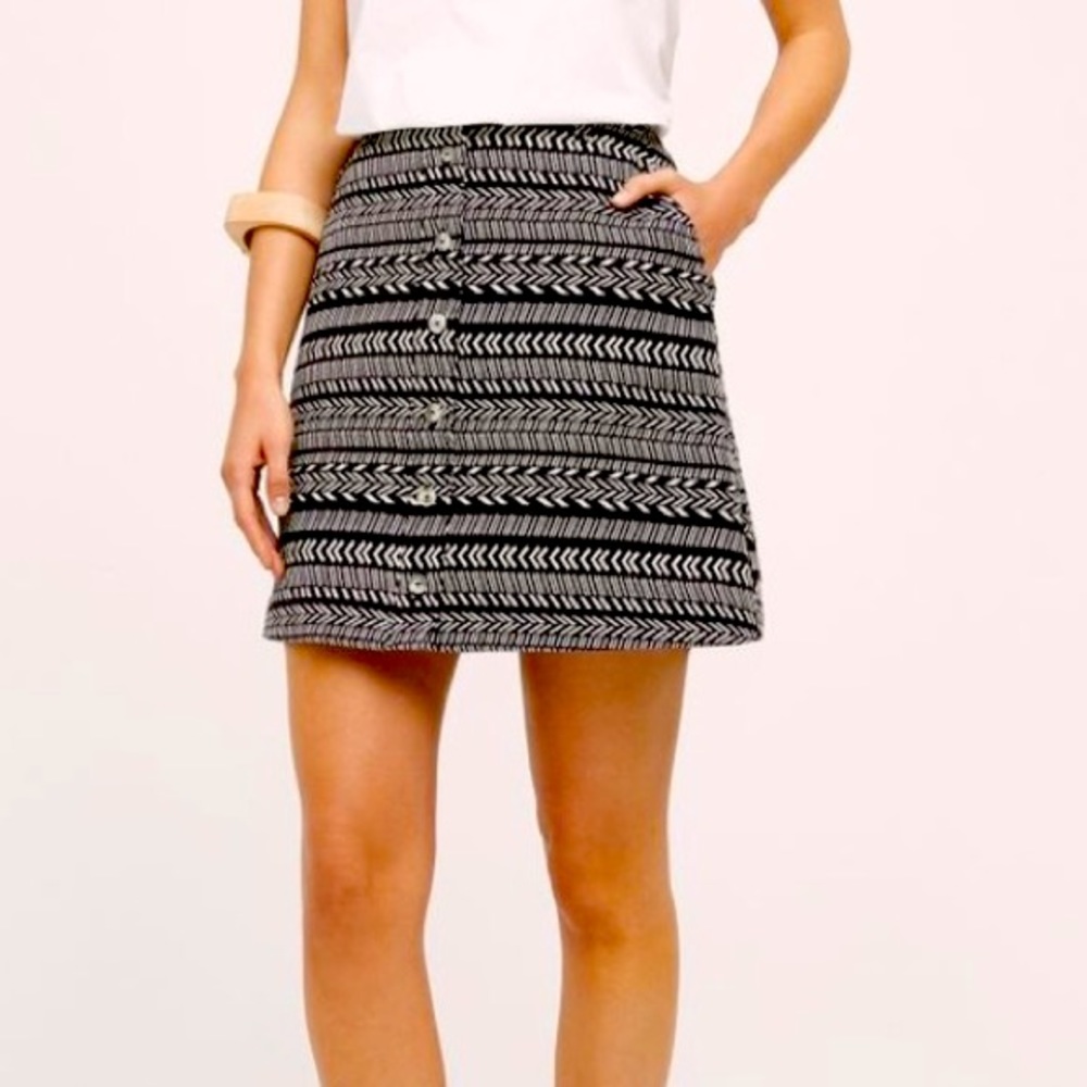 Anthropologie Maeve Field Notes Mini Skirt